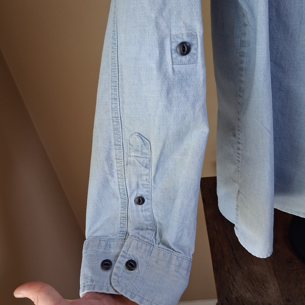 Ralph Lauren Light Blue Denim Top - Picture 5 of 7